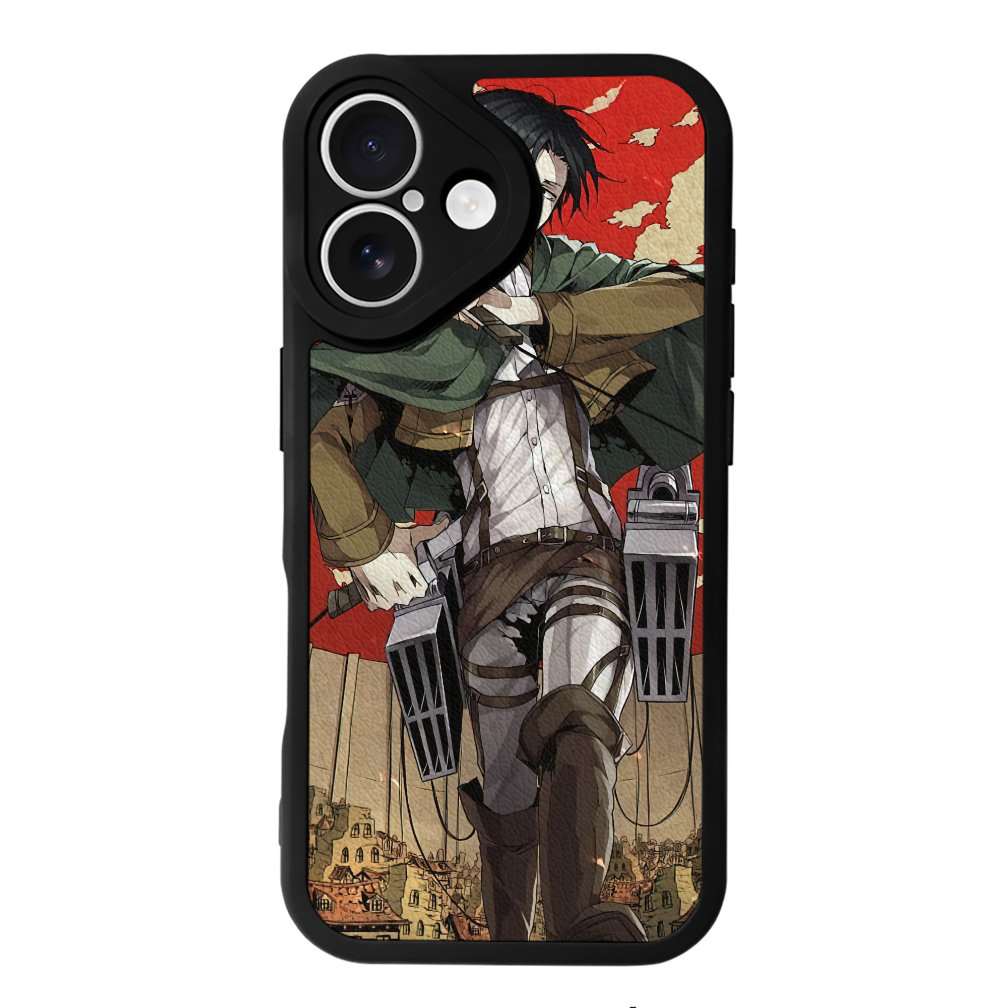（画像用） 進撃の巨人 Attack on Titan 【iPhone 16シリーズ対応】シリコンスマホケース（レザー調） 材質：シリコン